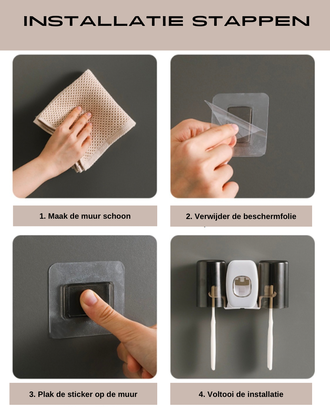 Unclip® - Tandenborstelhouder