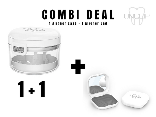 Unclip® - COMBI-DEAL - Aligner Case + Aligner Badje/Bakje