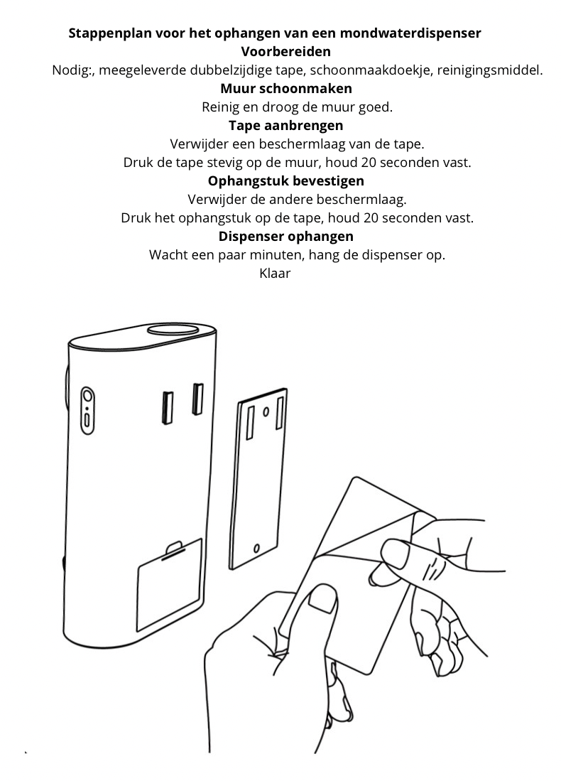 Unclip® - Mondwater Dispenser